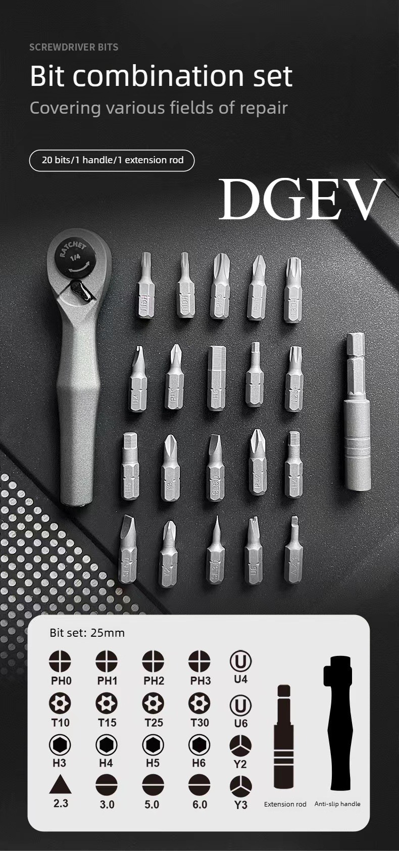 DGEV Ratchet screwdriver wrenc - đánh giá và giá Wrench Set