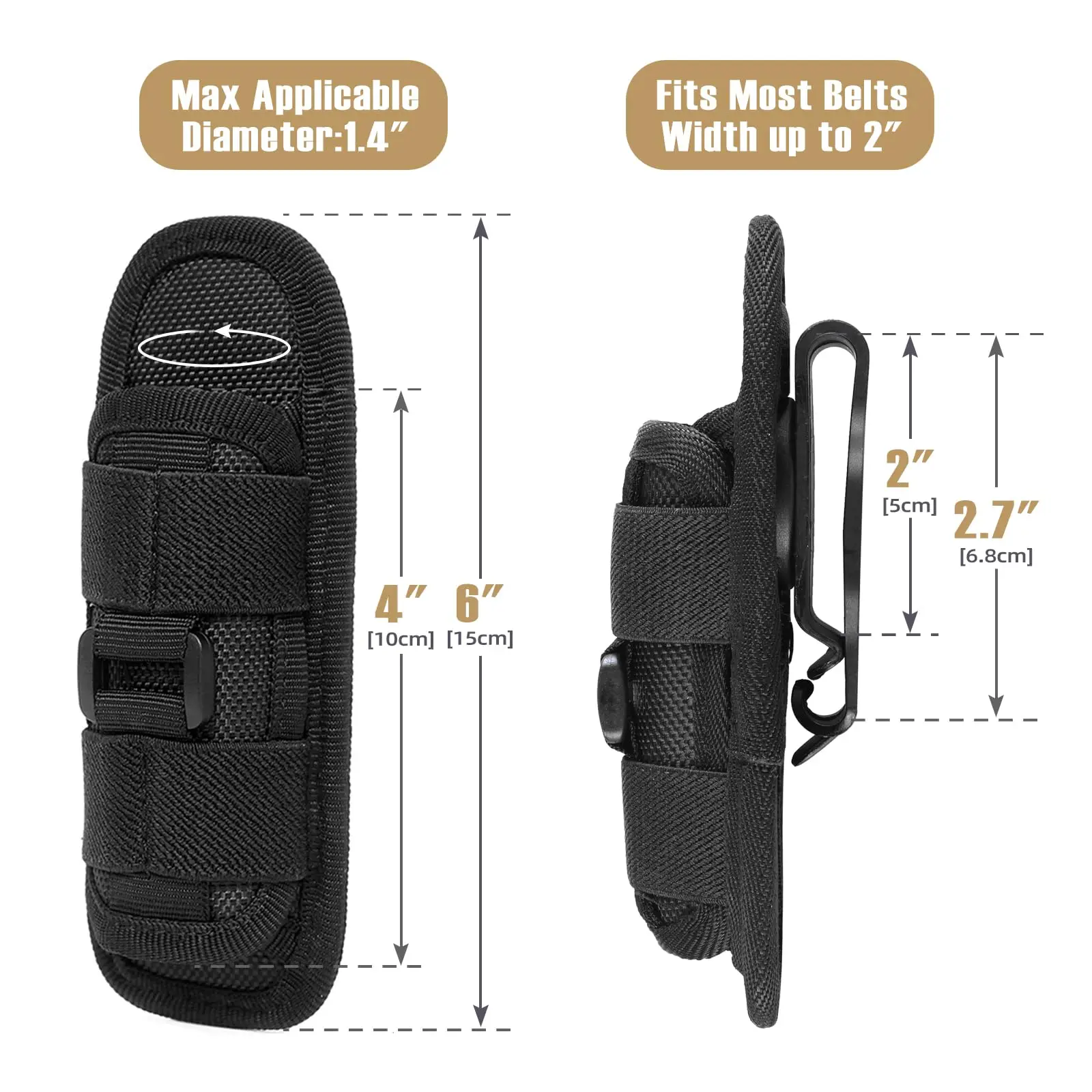 Tactical Flashlight Cover Nylo - đánh giá và giá Tool Bag